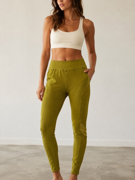 Free People Pants - Free People Movement Dusted Military Green Leggings, Size Medium